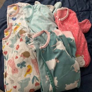 Bundle 5 Carter’s Pajamas Toddler Girl